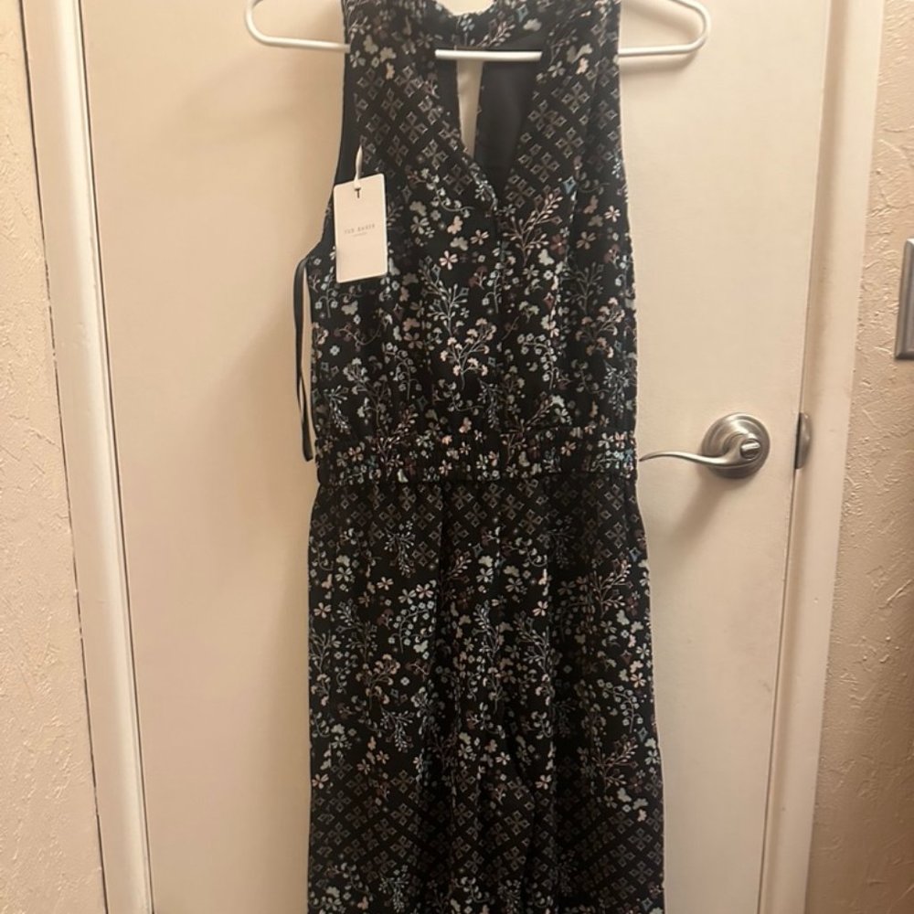 Ted Baker Sleeveless Hazel High Neck Wide Leg Jumpsuit Size 2 - NWT